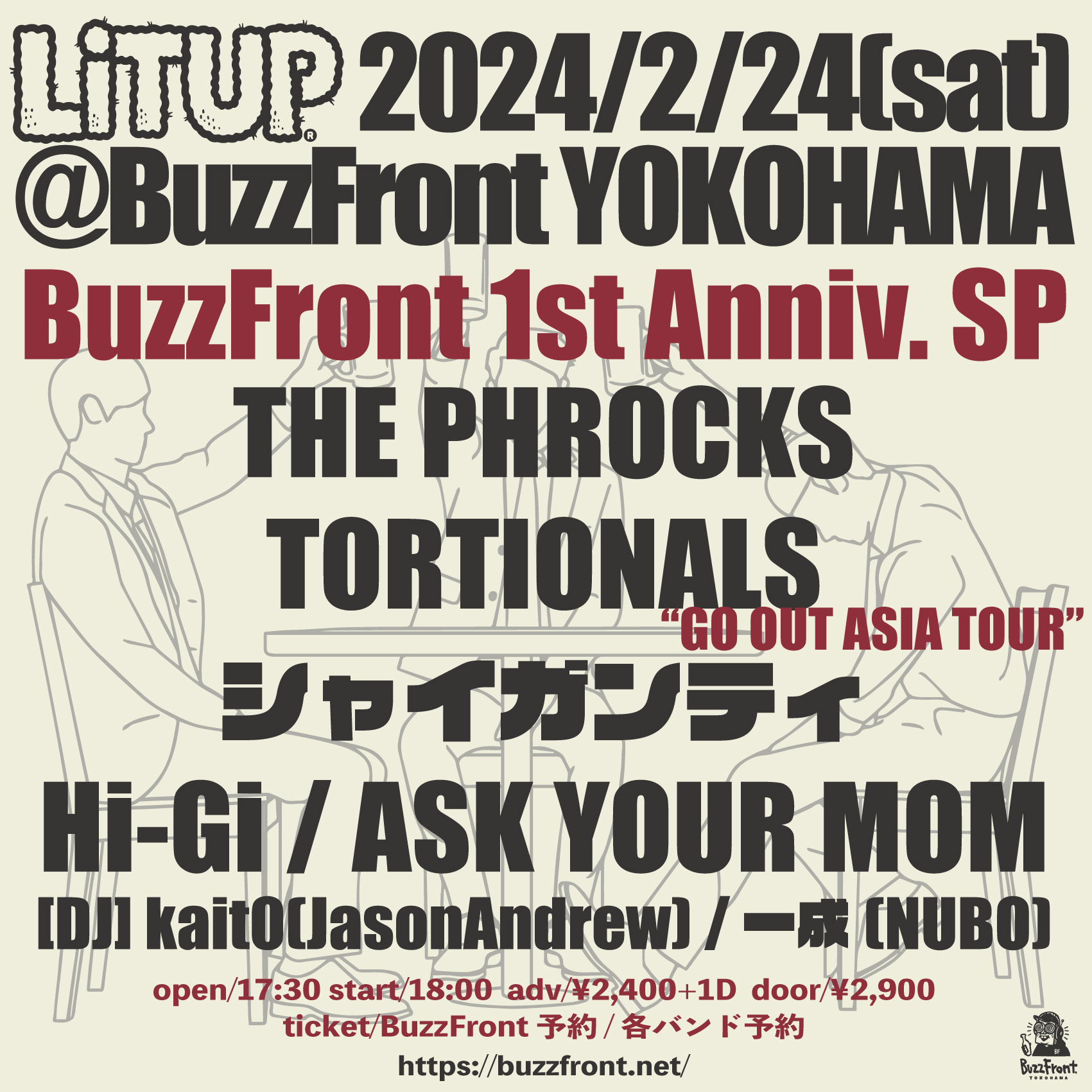 Lit up-BuzzFront 1st Anniv.SP & TORTIONALS [GO OUT ASIA TOUR]-
